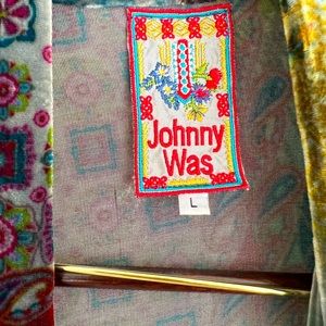 Beautiful fall colours velvet Johnny Was jacket